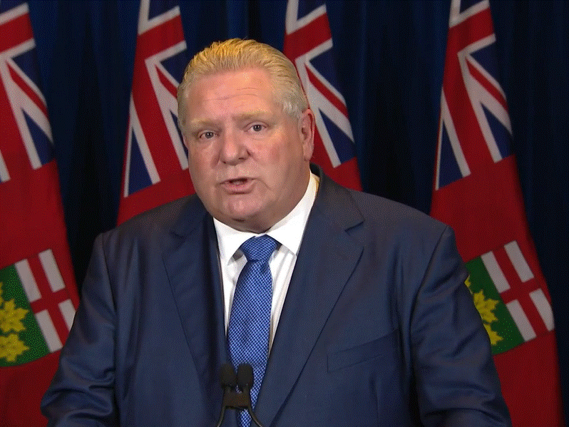 Doug Ford points to study that bikes are primary cause of gridlock in apartment building hallways