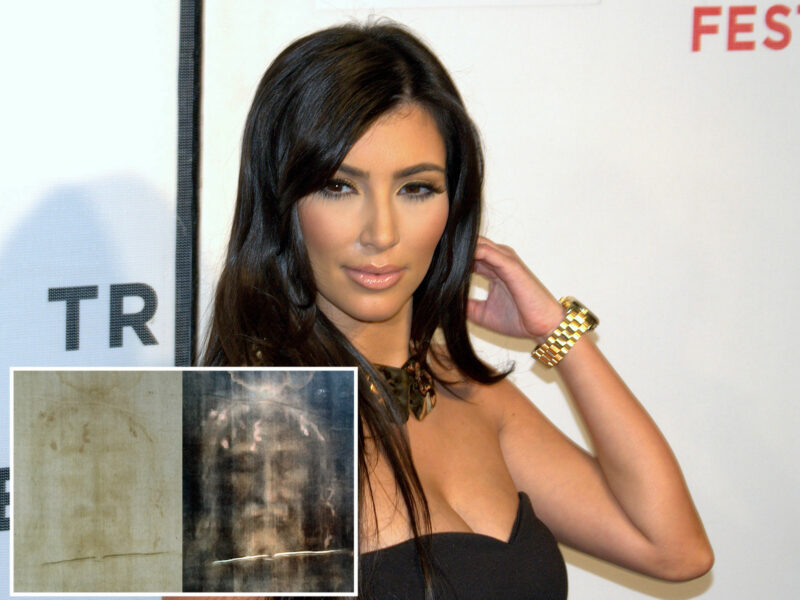 Kardashian under fire after using Shroud of Turin as makeup sponge